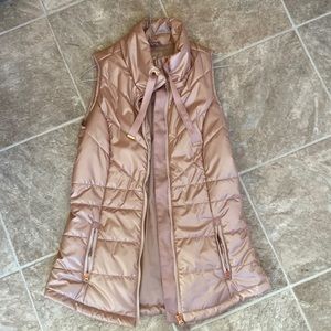 Xs nwot rose gold/ pink vest